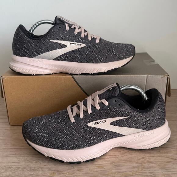Brooks Launch 7 Hushed Violet/Grey Women Running Sneakers-Sz 8